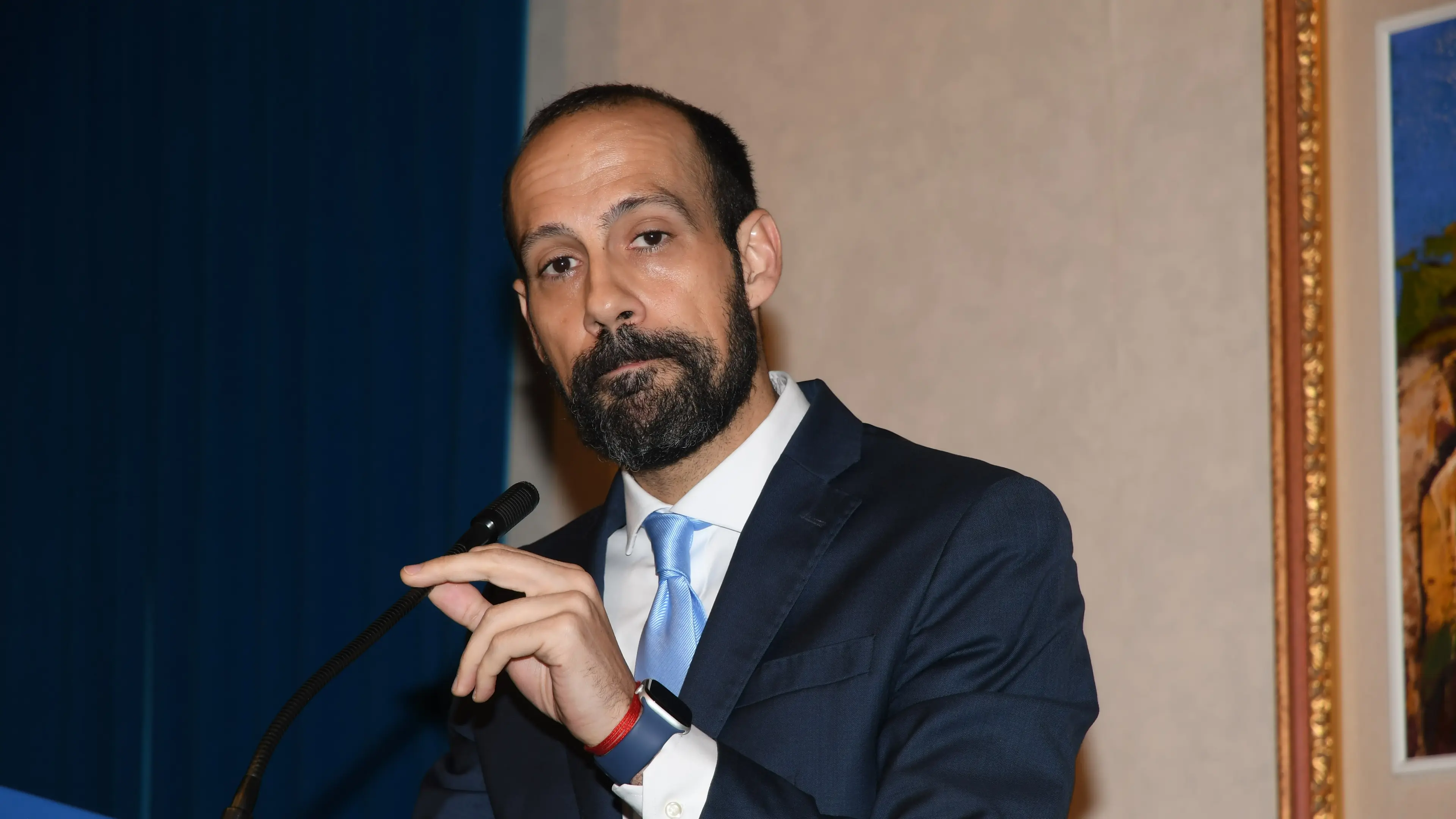 aula magna questura convegno la mafia non è un destino con gli studenti- michele lissia