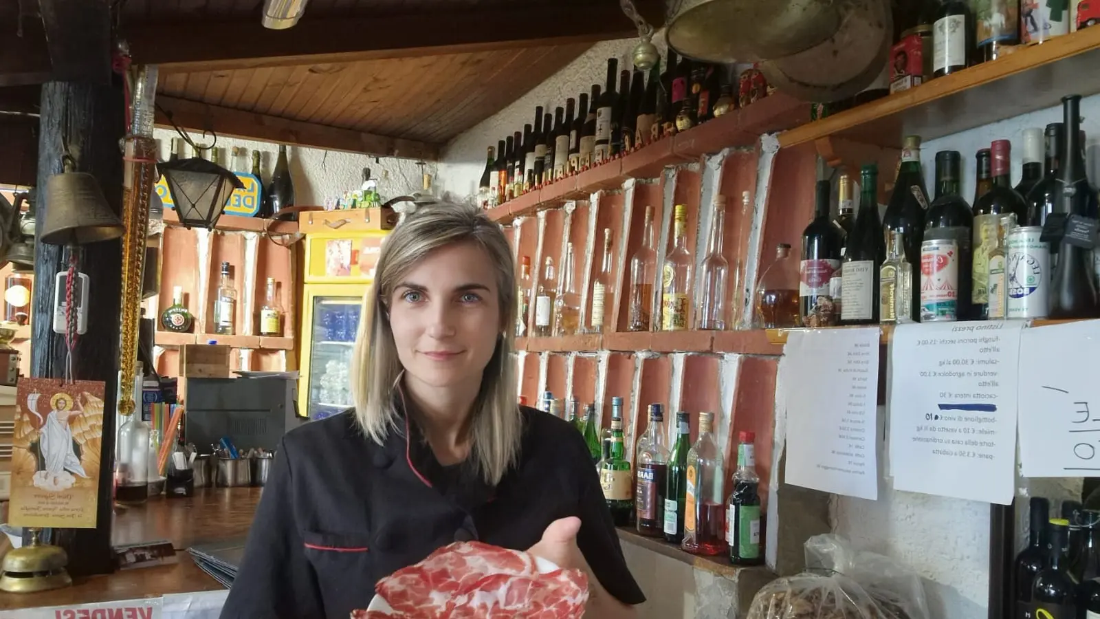 I custodi del passo della Scaparina che hanno avuto a tavola George Clooney